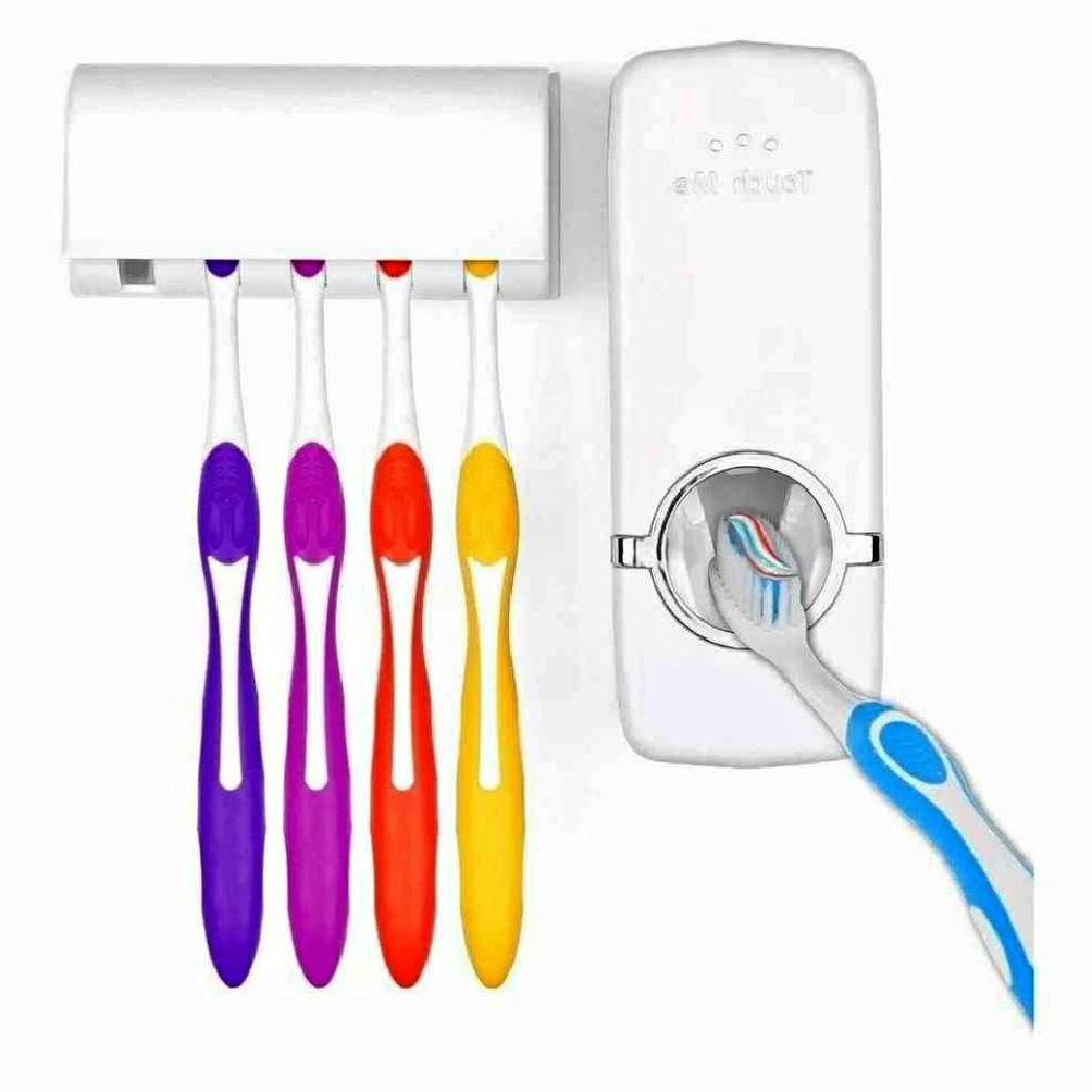 Dispensador Crema Dental y PortaCepillo