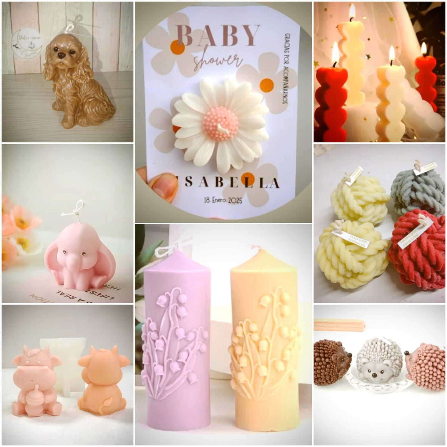 Velas artesanales y decorativas